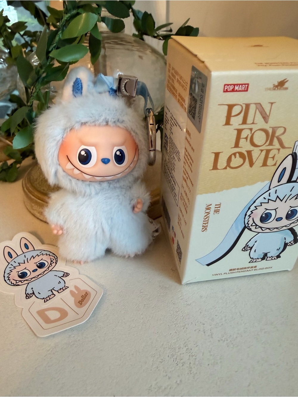 Pop Mart Pin For Love Letter D